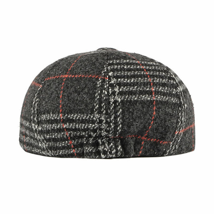 Casual Classic Plaid Octagon Cap Beret Hat - image 2