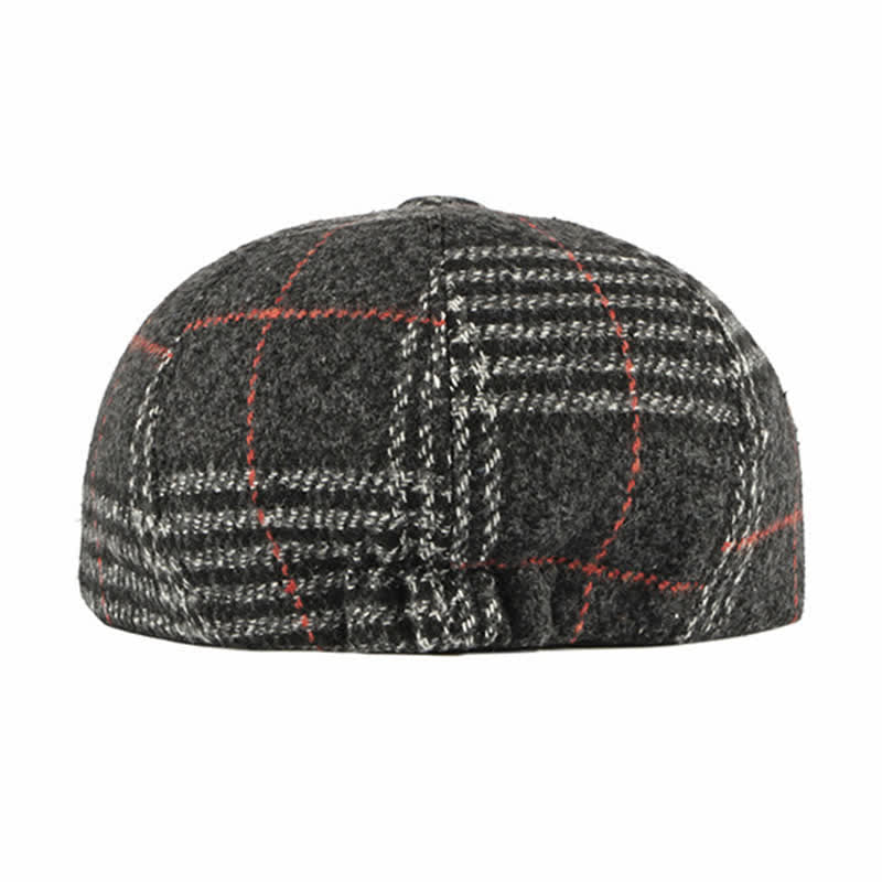 Casual Classic Plaid Octagon Cap Beret Hat - image 2