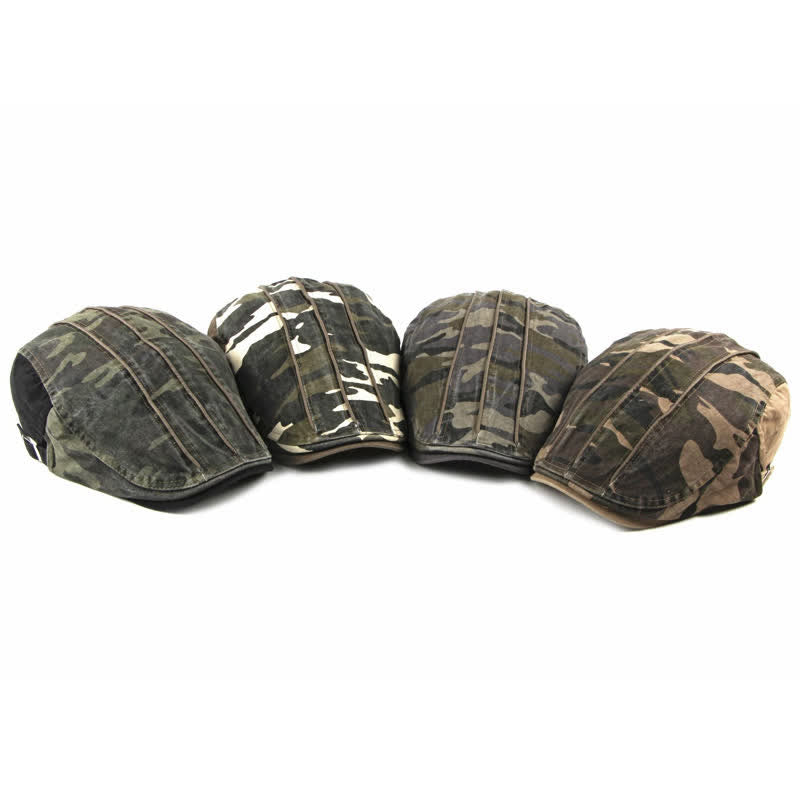 Cool Camouflage Style Cotton Beret Hat - image 1