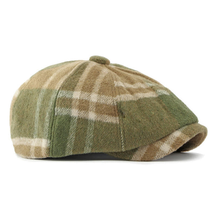 Painter Octagonal Checked Newsboy Beret Hat - image 4