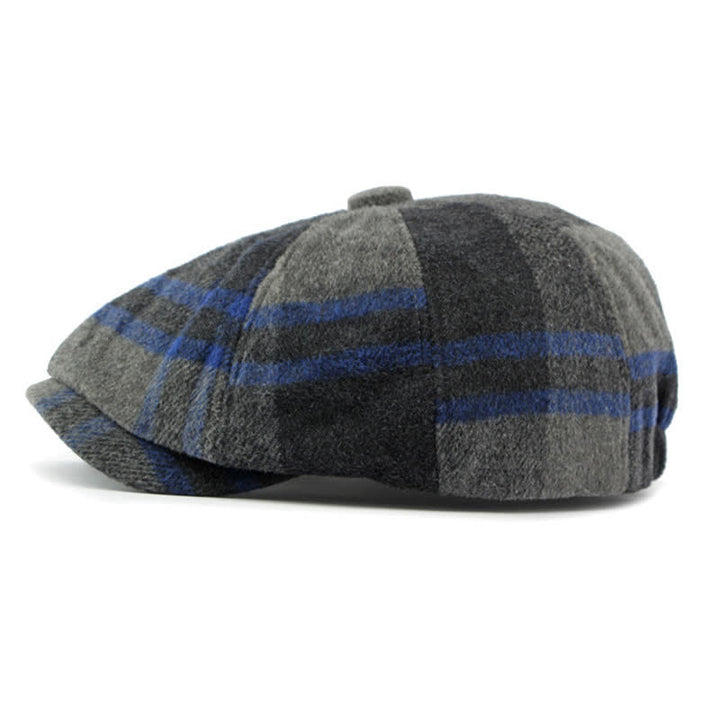 Painter Octagonal Checked Newsboy Beret Hat - image 2