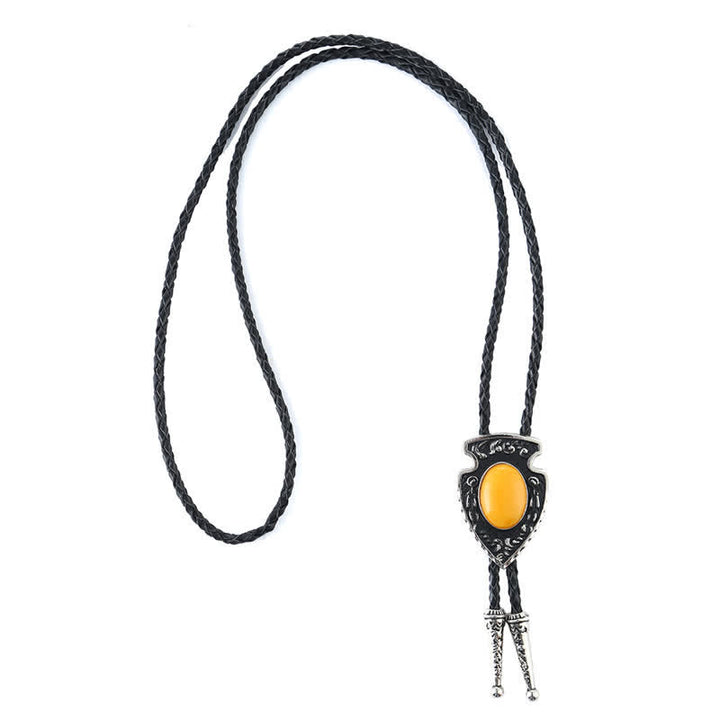 Arrows Tribal Style Artificial Stone Pendant Bolo Tie - image 7