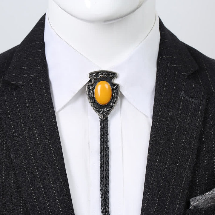 Arrows Tribal Style Artificial Stone Pendant Bolo Tie - image 6