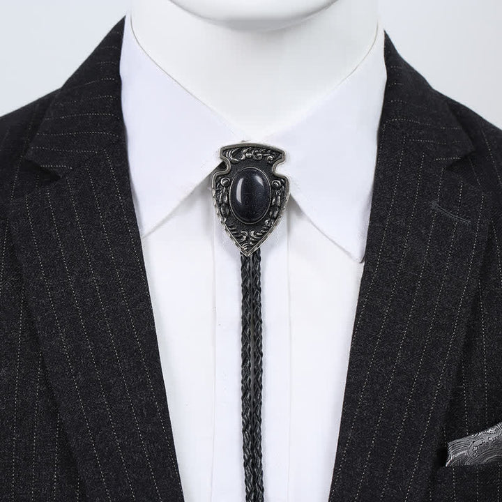 Arrows Tribal Style Artificial Stone Pendant Bolo Tie - image 16