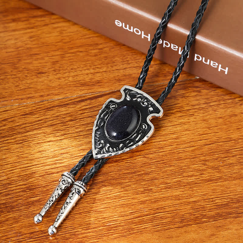 Arrows Tribal Style Artificial Stone Pendant Bolo Tie - image 15