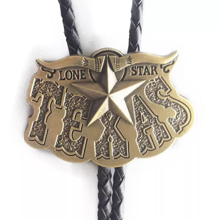 Texas Lone Star Longhorn Pendant Bolo Tie - image 7