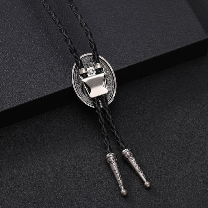 Traditional Snake Flower Pendant Bolo Tie - image 2