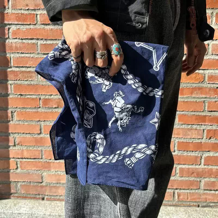 Cowboy Western Traditional Graphic Square Scarf - image 6