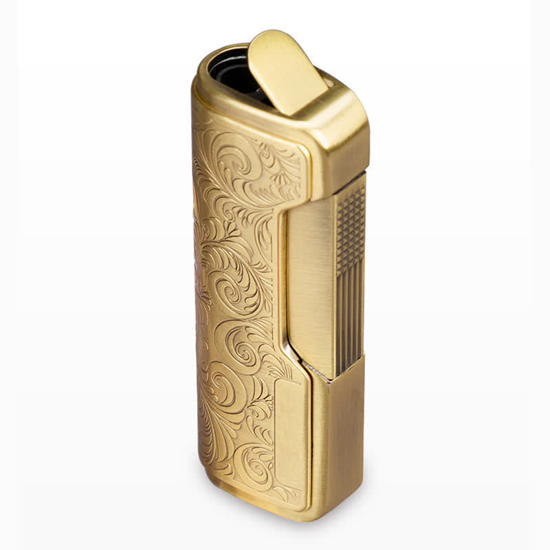Retro Carved Lighter Set & Cigar Cutter - image 7