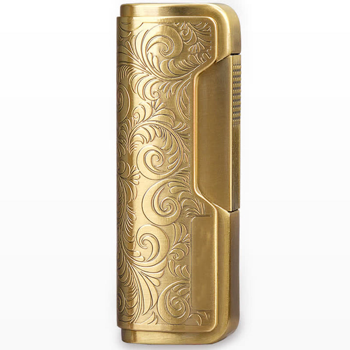 Retro Carved Lighter Set & Cigar Cutter - Lighter - Gold - image 6