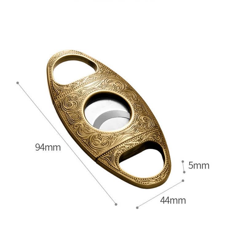 Retro Carved Lighter Set & Cigar Cutter - image 15