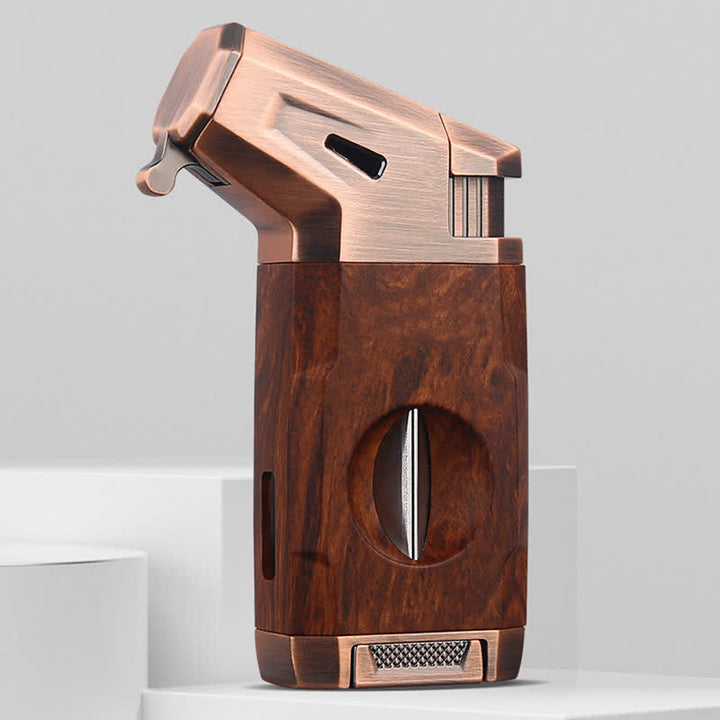 Vintage Jet Flame Herb Butane Lighter & Cigar Cutter - image 7