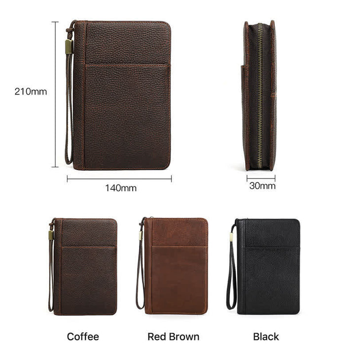 Travel Large Capacity Zipper Leather Cigar Case (For Five Cigars) - image 10