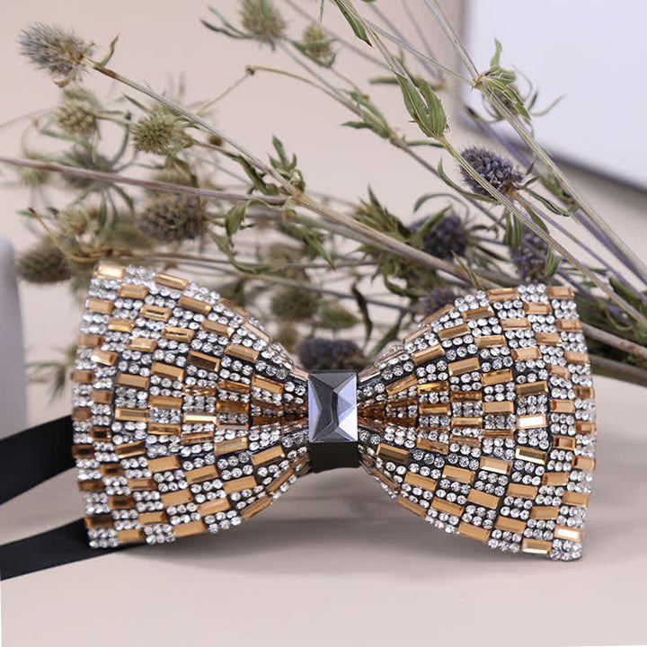 Men's Exquisite Crystal Rhinestone Bow Tie - image 15