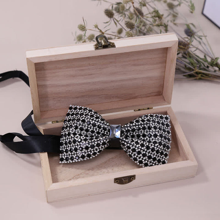 Men's Exquisite Crystal Rhinestone Bow Tie - image 0