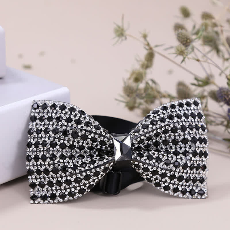 Men's Exquisite Crystal Rhinestone Bow Tie - image 3