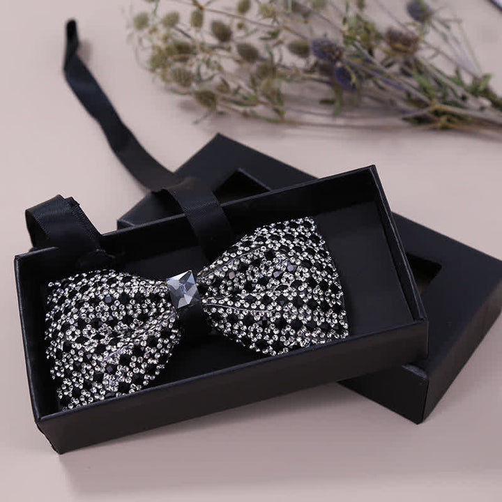 Men's Exquisite Crystal Rhinestone Bow Tie - image 4