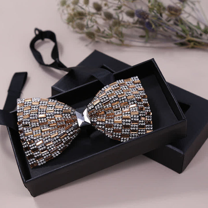 Men's Exquisite Crystal Rhinestone Bow Tie - image 14