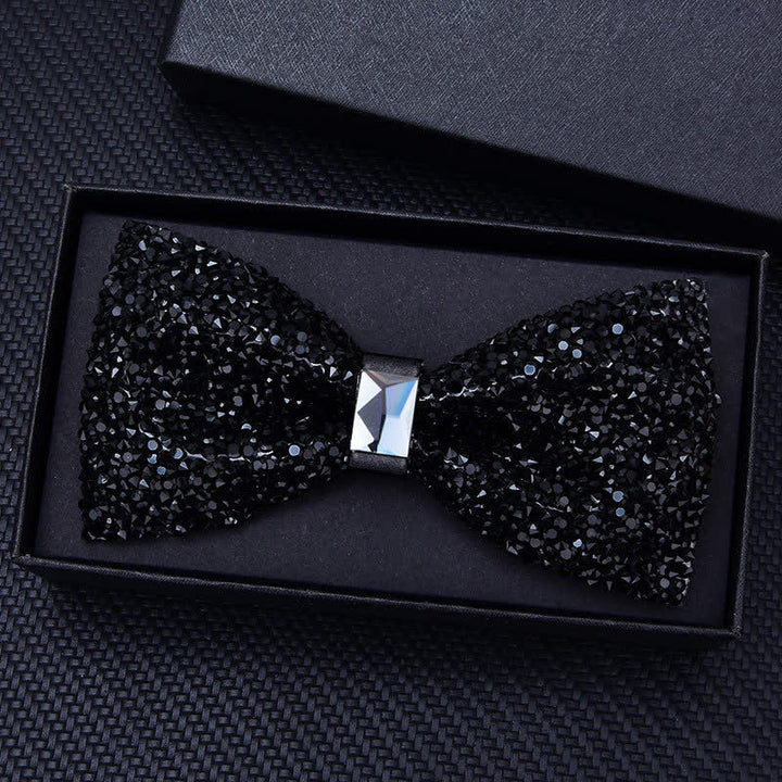 Men's Casual Fashion Crystal Rhinestone Bow Tie - image 12