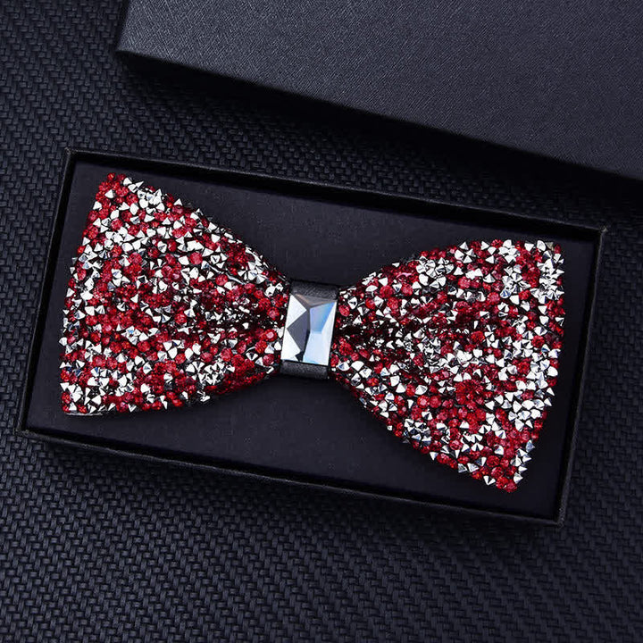 Men's Casual Fashion Crystal Rhinestone Bow Tie - image 8