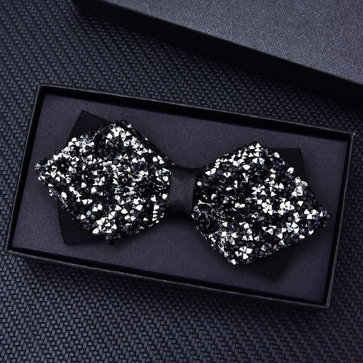 Men's Casual Fashion Crystal Rhinestone Bow Tie - image 6