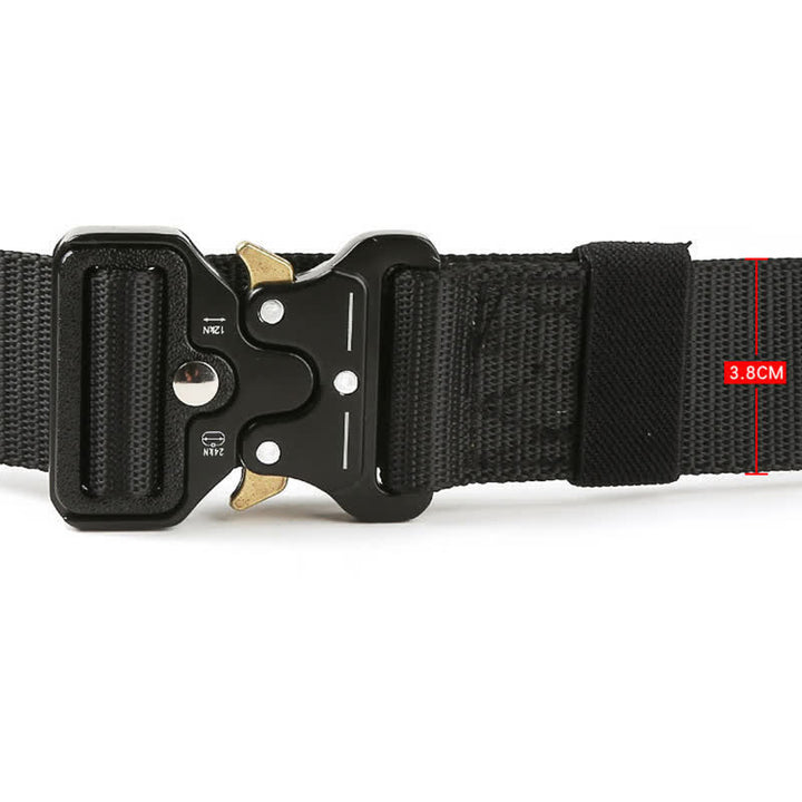 Men's Heavy Duty Release Buttons Tactical Belt - image 4