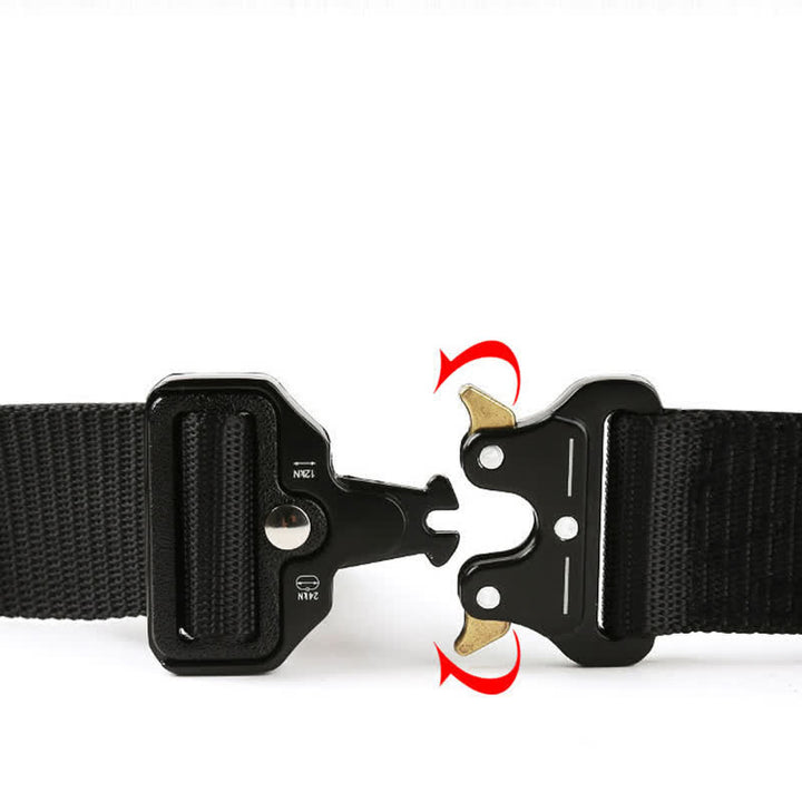 Men's Heavy Duty Release Buttons Tactical Belt - image 3