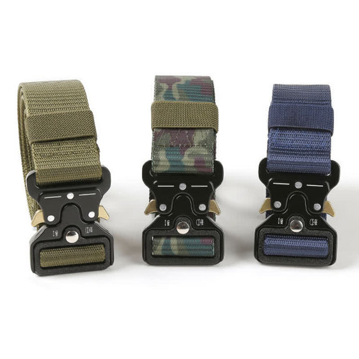 Men's Heavy Duty Release Buttons Tactical Belt - image 7