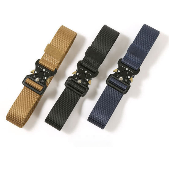 Men's Heavy Duty Release Buttons Tactical Belt - image 9