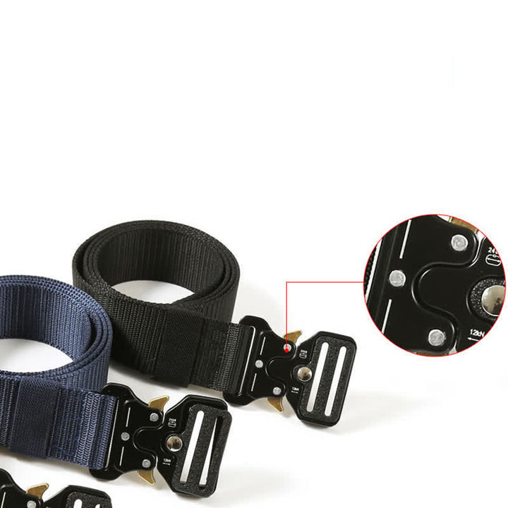 Men's Heavy Duty Release Buttons Tactical Belt - image 6