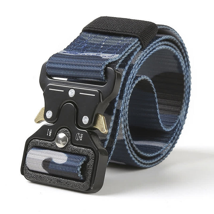 Men's Heavy Duty Release Buttons Tactical Belt - Blue - 48" - image 17