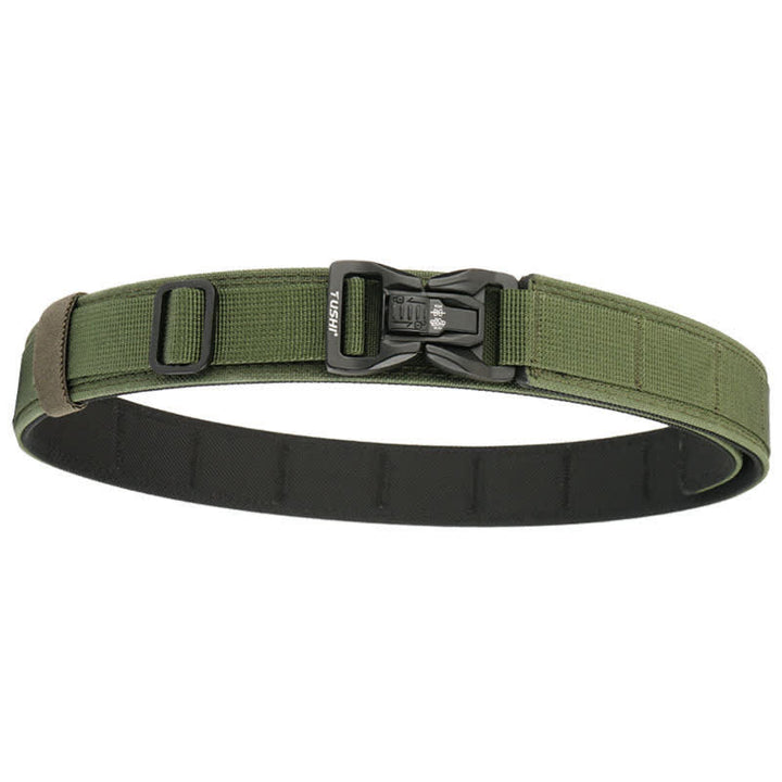Men's Thickened Double-Locked Quick Release Buckle Tactical Belt - Army Green - 40" - image 10