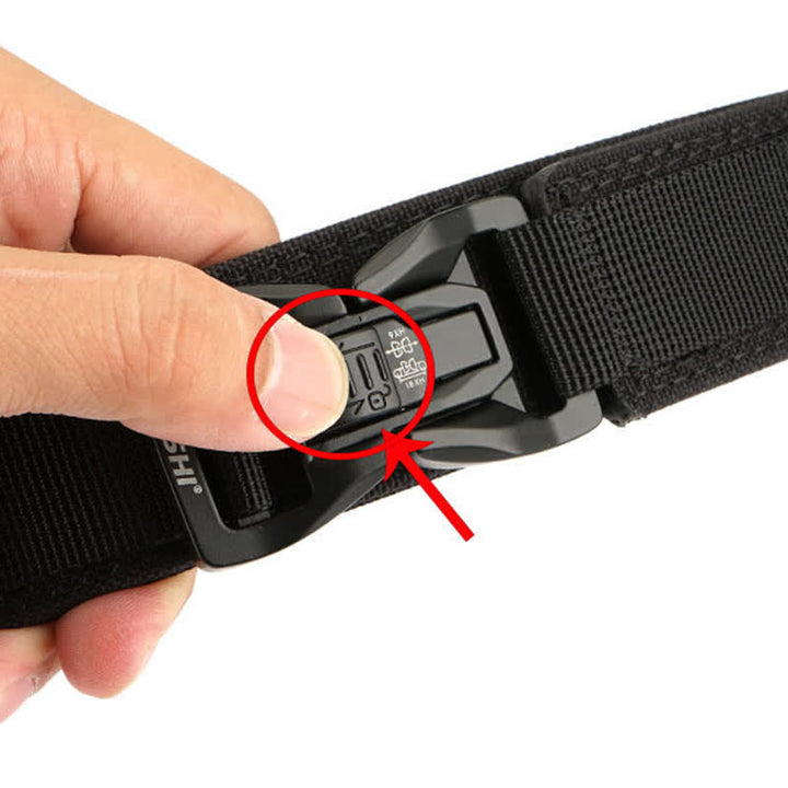 Men's Thickened Double-Locked Quick Release Buckle Tactical Belt - image 7