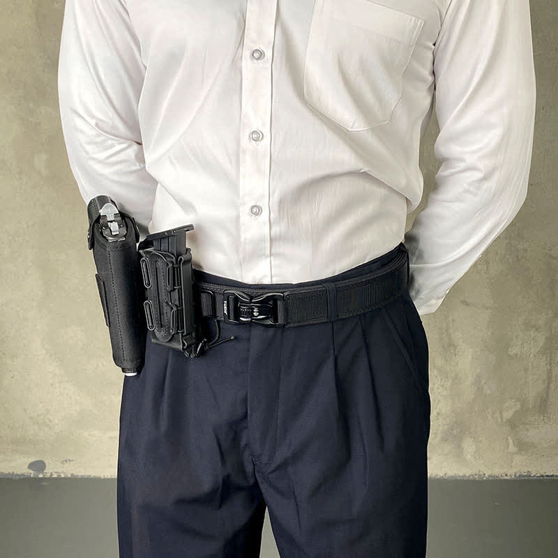 Men's Thickened Double-Locked Quick Release Buckle Tactical Belt - image 4