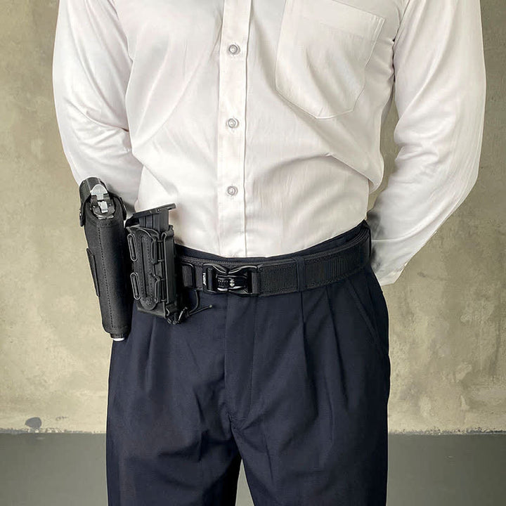 Men's Thickened Double-Locked Quick Release Buckle Tactical Belt - image 4