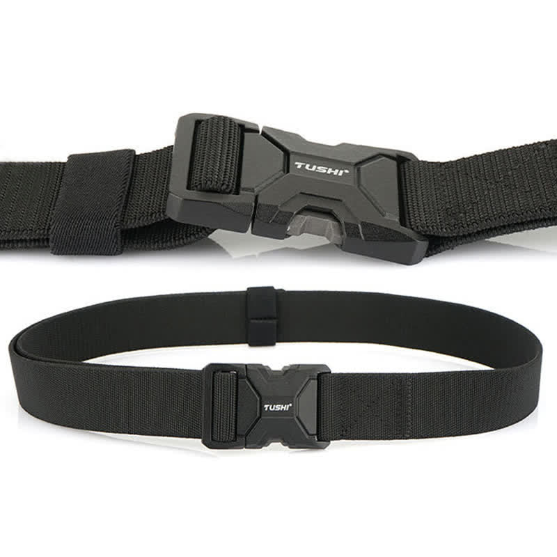 Men's Simple Quick Release Buckle Elastic Tactical Belt - image 3