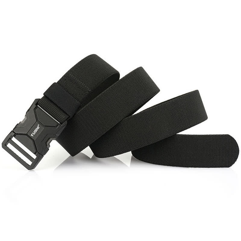 Men's Simple Quick Release Buckle Elastic Tactical Belt - image 1