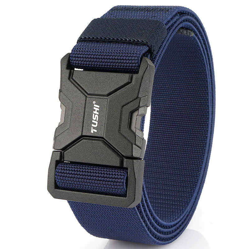 Men's Simple Quick Release Buckle Elastic Tactical Belt - Royal - 48" - image 9