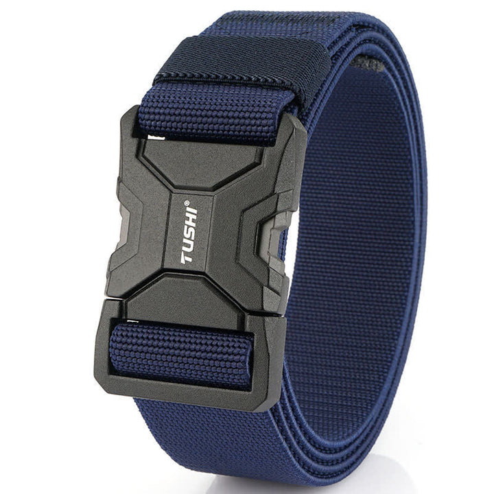 Men's Simple Quick Release Buckle Elastic Tactical Belt - Royal - 48" - image 9
