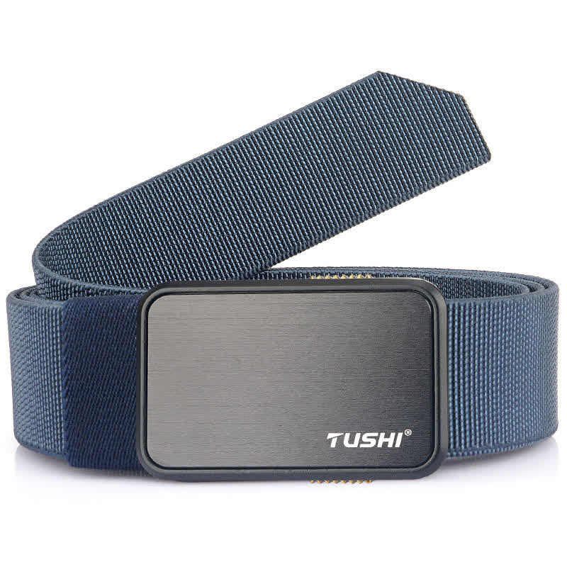 Men's Military Work Quick Release Buckle Tactical Belt - Blue - 46" - image 13