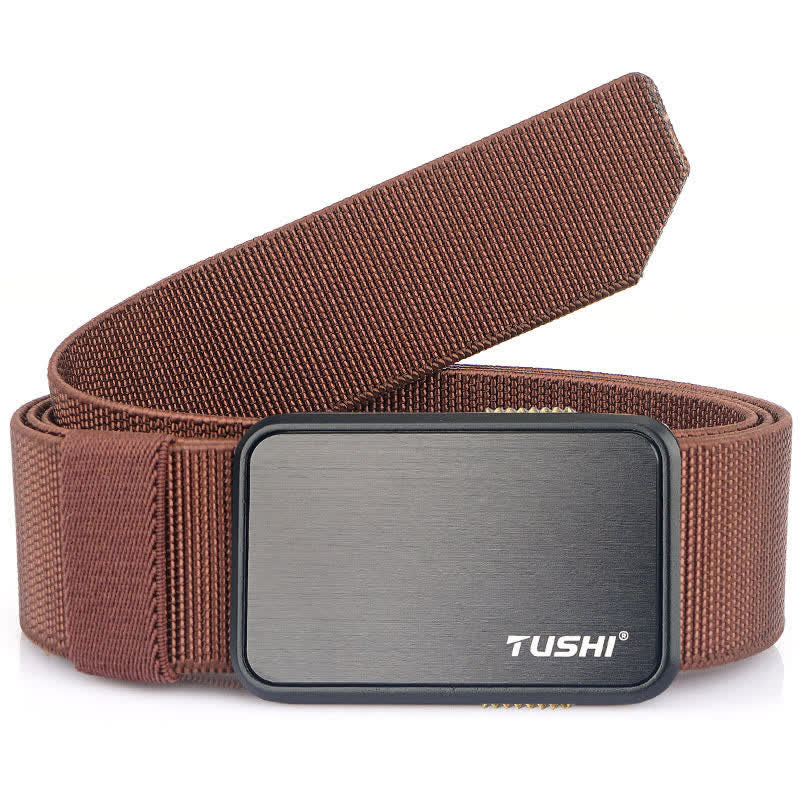 Men's Military Work Quick Release Buckle Tactical Belt - Brown - 46" - image 15