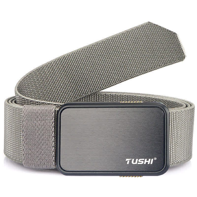Men's Military Work Quick Release Buckle Tactical Belt - Gray - 46" - image 14