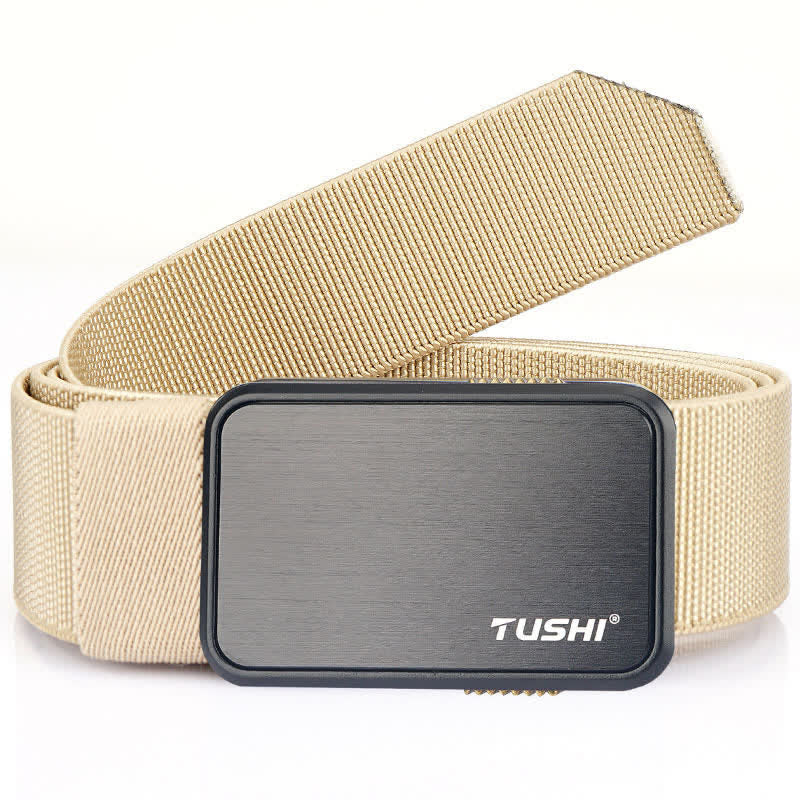 Men's Military Work Quick Release Buckle Tactical Belt - Beige - 46" - image 10