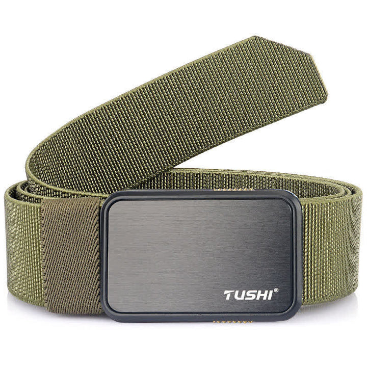 Men's Military Work Quick Release Buckle Tactical Belt - Army Green - 46" - image 11