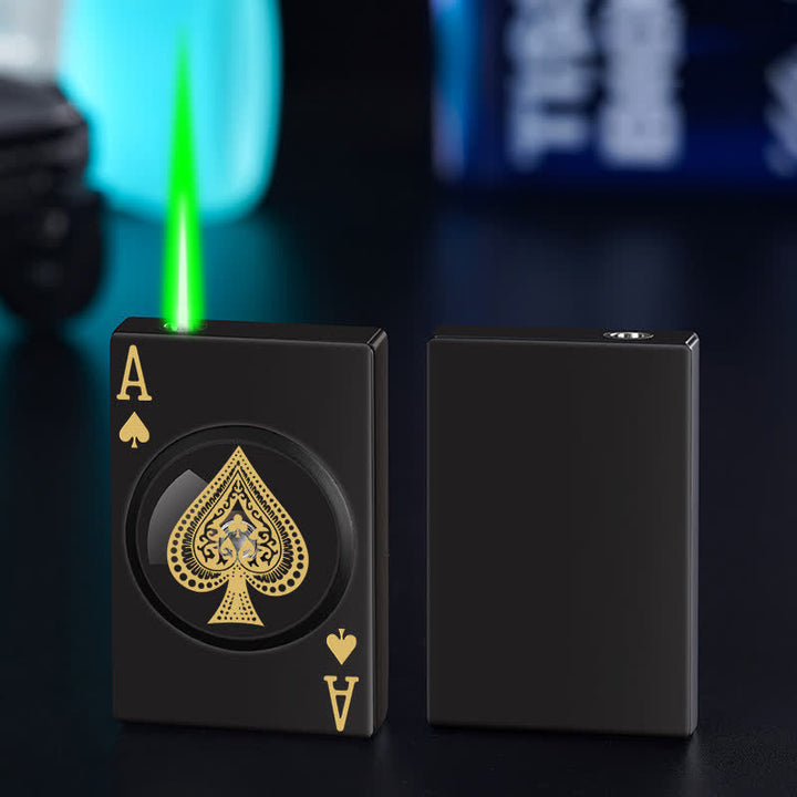 Poker Rotary Decompression Refillable Butane Lighter - Black - image 4