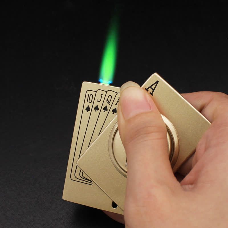 Poker Rotary Decompression Refillable Butane Lighter - image 2