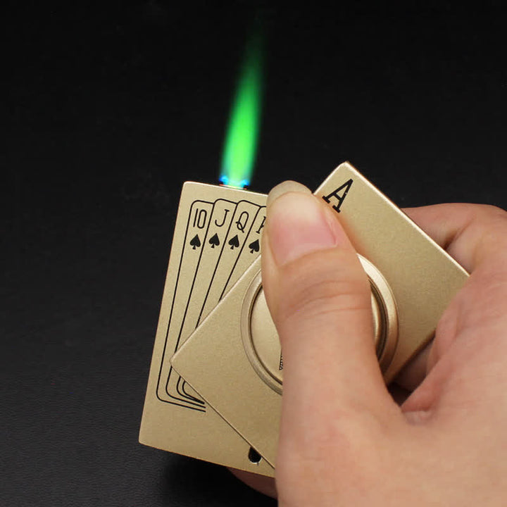 Poker Rotary Decompression Refillable Butane Lighter - image 2