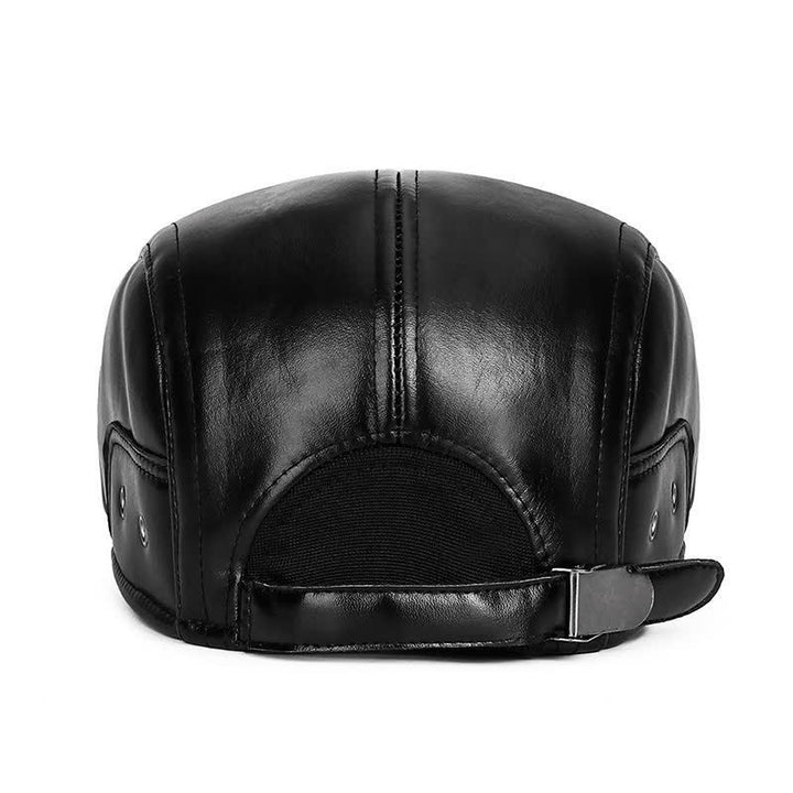 Black Casual Winter Warm Ear Flap Beret Hat - image 6