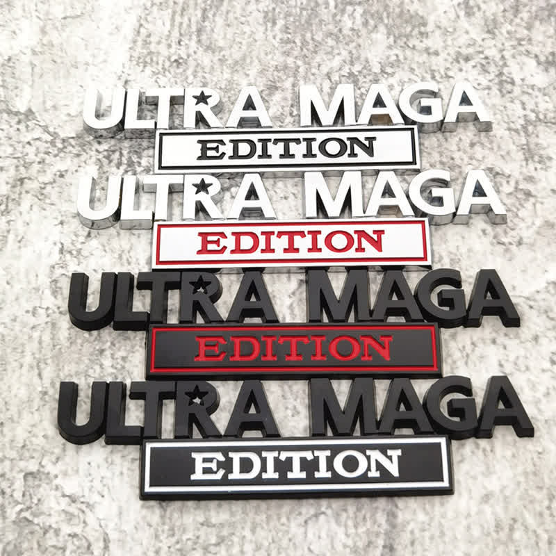 ULTRA MAGA EDITION Metal Sticker Car Badge - image 1
