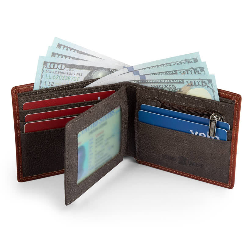 Patriotic American Flag Embossed Leather Wallet - image 3